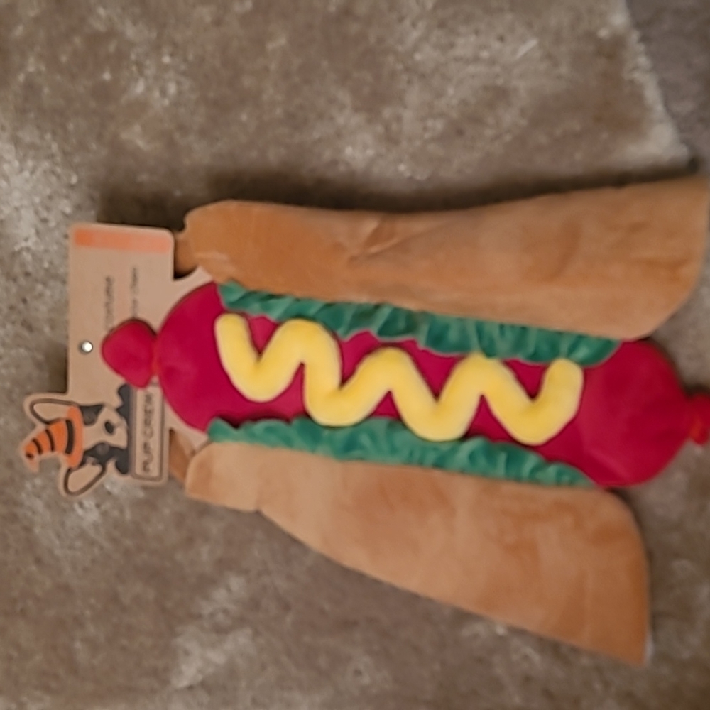BRAN-NEW PUP CREW HOT DOG COSTUME